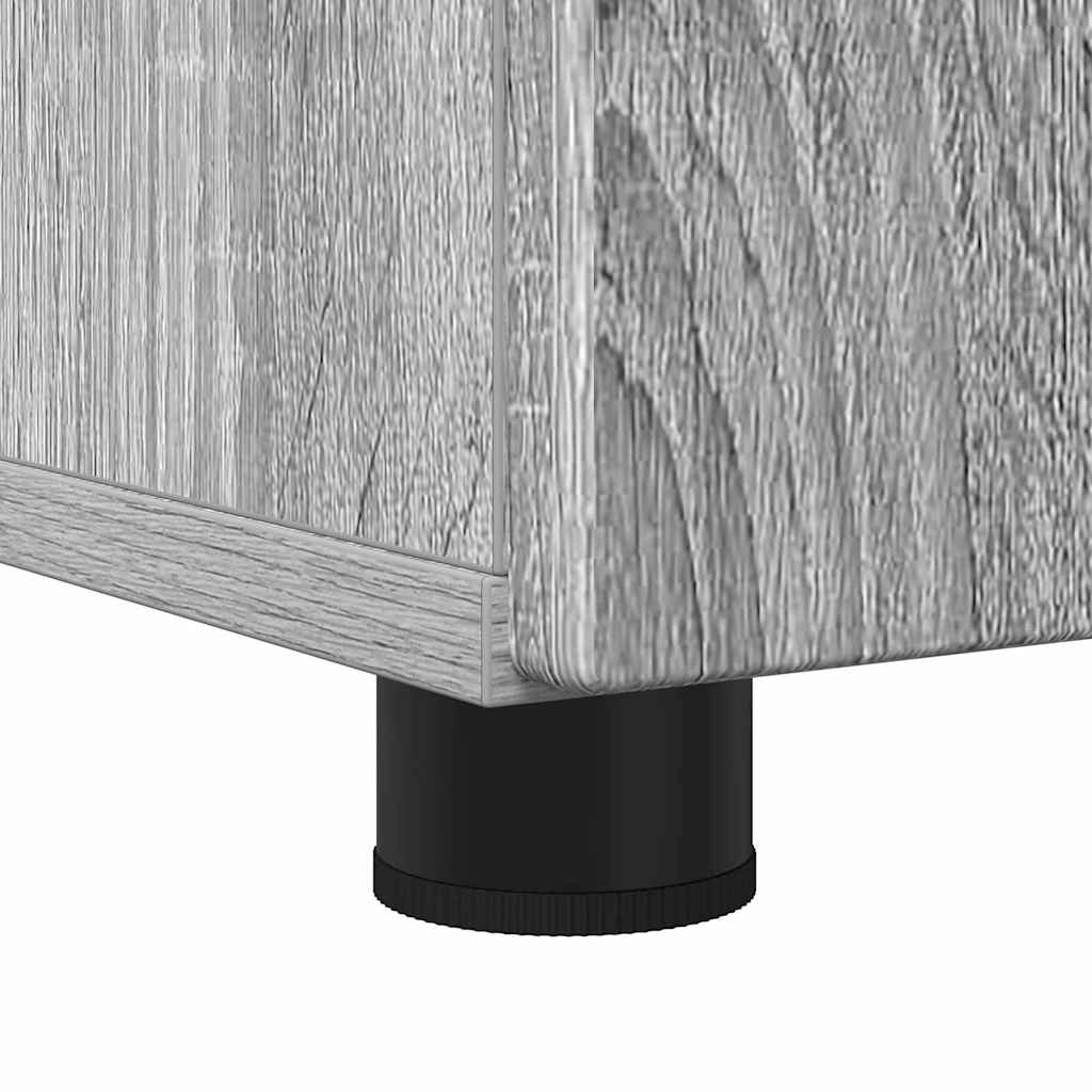 Bathroom Cabinet with Storage Grey Sonoma 61 x 35 x 64 cm