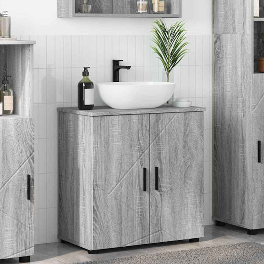 Bathroom Cabinet Grey Sonoma 61 x 35 x 64 cm