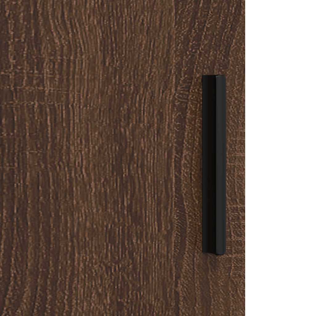Bathroom Cabinet with Storage Brown Oak 61 x 35 x 64 cm