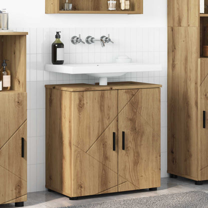Bathroom Cabinet with Storage Artisan Oak 61 x 35 x 64 cm