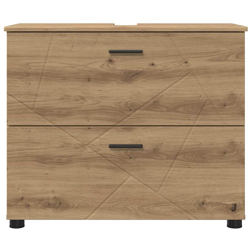 Bathroom Cabinet with Drawer Artisan Oak 76.5 x 35 x 64 cm