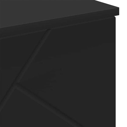 Bathroom Cabinet Black 60 x 35 x 80 cm Engineered wood & Metal