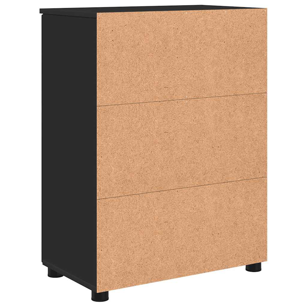 Bathroom Cabinet Black 60 x 35 x 80 cm Engineered wood & Metal
