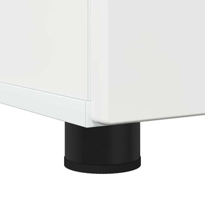 Bathroom Cabinet with Storage High Gloss White 60 x 35 x 80 cm