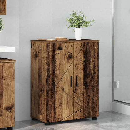 Bathroom Cabinet with Storage Old Wood 60 x 35 x 80 cm