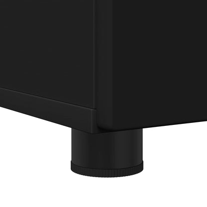 Bathroom Cabinet Black 30 x 35 x 95 cm Engineered wood & Metal