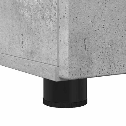 Bathroom Cabinet with Storage Concrete Grey 30 x 35 x 95 cm