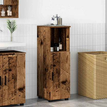 Bathroom Cabinet with Storage Old Wood 30 x 35 x 95 cm