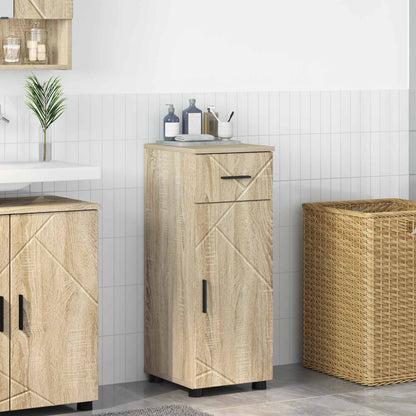 Bathroom Cabinet with Drawer Sonoma Oak 30 x 35 x 80 cm