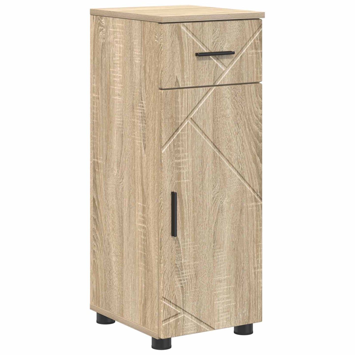 Bathroom Cabinet with Drawer Sonoma Oak 30 x 35 x 80 cm