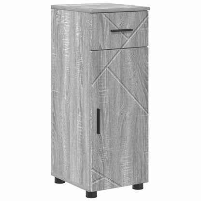 Bathroom Cabinet with Drawer Grey Sonoma 30 x 35 x 80 cm