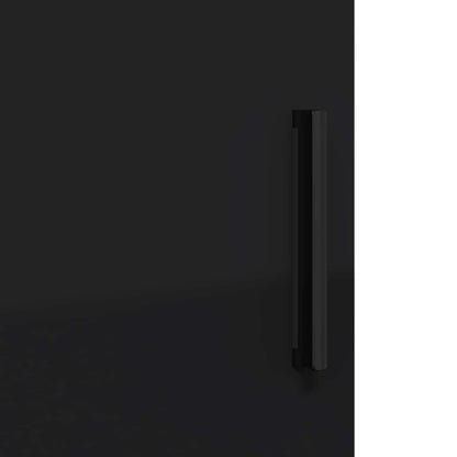 Bathroom Cabinet Wall-mounted with Door Black 30 x 31.5 x 61 cm