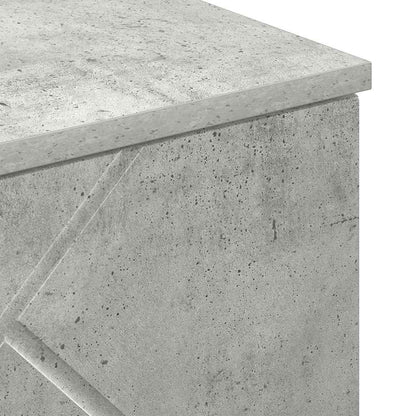 Bathroom Cabinet Wall-mounted Concrete Grey 30 x 31.5 x 61 cm