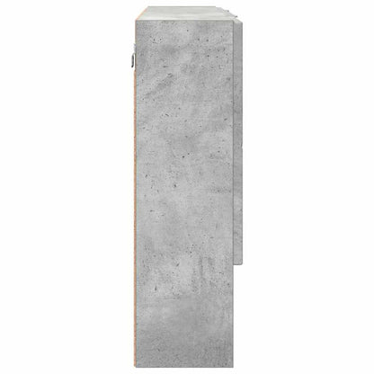 Mirror Cabinet Concrete Grey 80 x 17 x 55 cm Engineered Wood