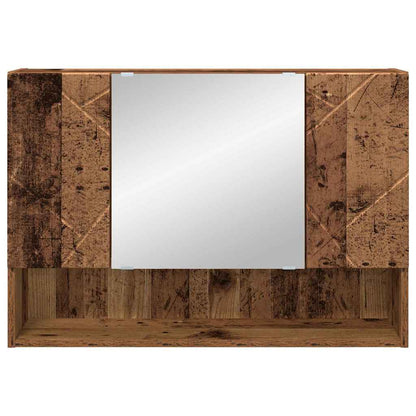 Mirror Cabinet Old Wood 80 x 17 x 55 cm Engineered Wood