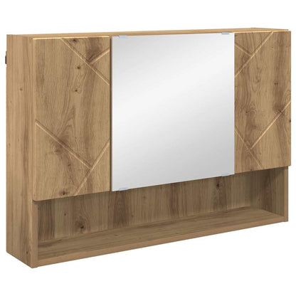 Mirror Cabinet Artisan Oak 80 x 17 x 55 cm Engineered Wood
