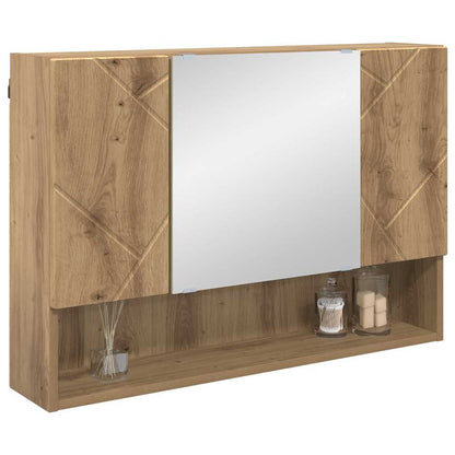 Mirror Cabinet Artisan Oak 80 x 17 x 55 cm Engineered Wood