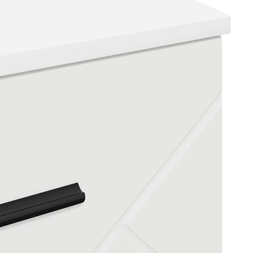 Bedside Cabinet White 38 x 38 x 66 cm Engineered wood