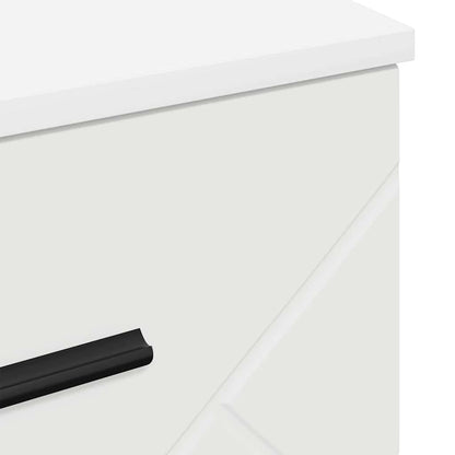Bedside Cabinet White 38 x 38 x 66 cm Engineered wood