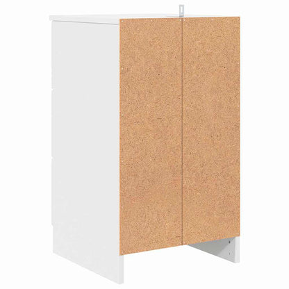 Bedside Cabinet White 38 x 38 x 66 cm Engineered wood