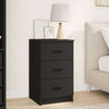 Bedside Cabinet Black 38 x 38 x 66 cm Engineered wood