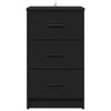 Bedside Cabinet Black 38 x 38 x 66 cm Engineered wood