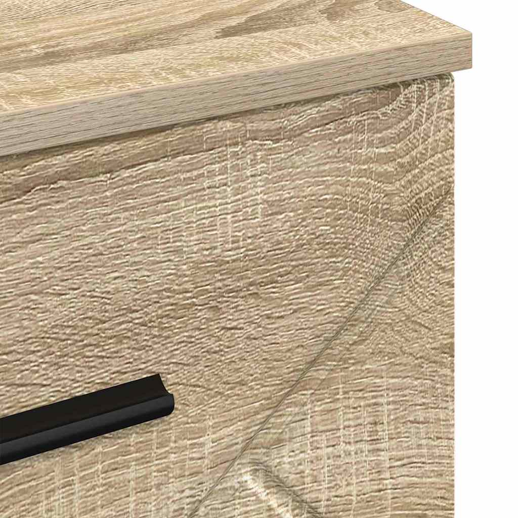 Bedside Cabinet Sonoma oak 38 x 38 x 66 cm Engineered wood