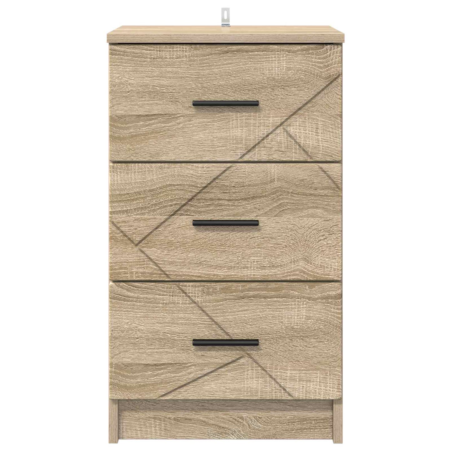 Bedside Cabinet Sonoma oak 38 x 38 x 66 cm Engineered wood