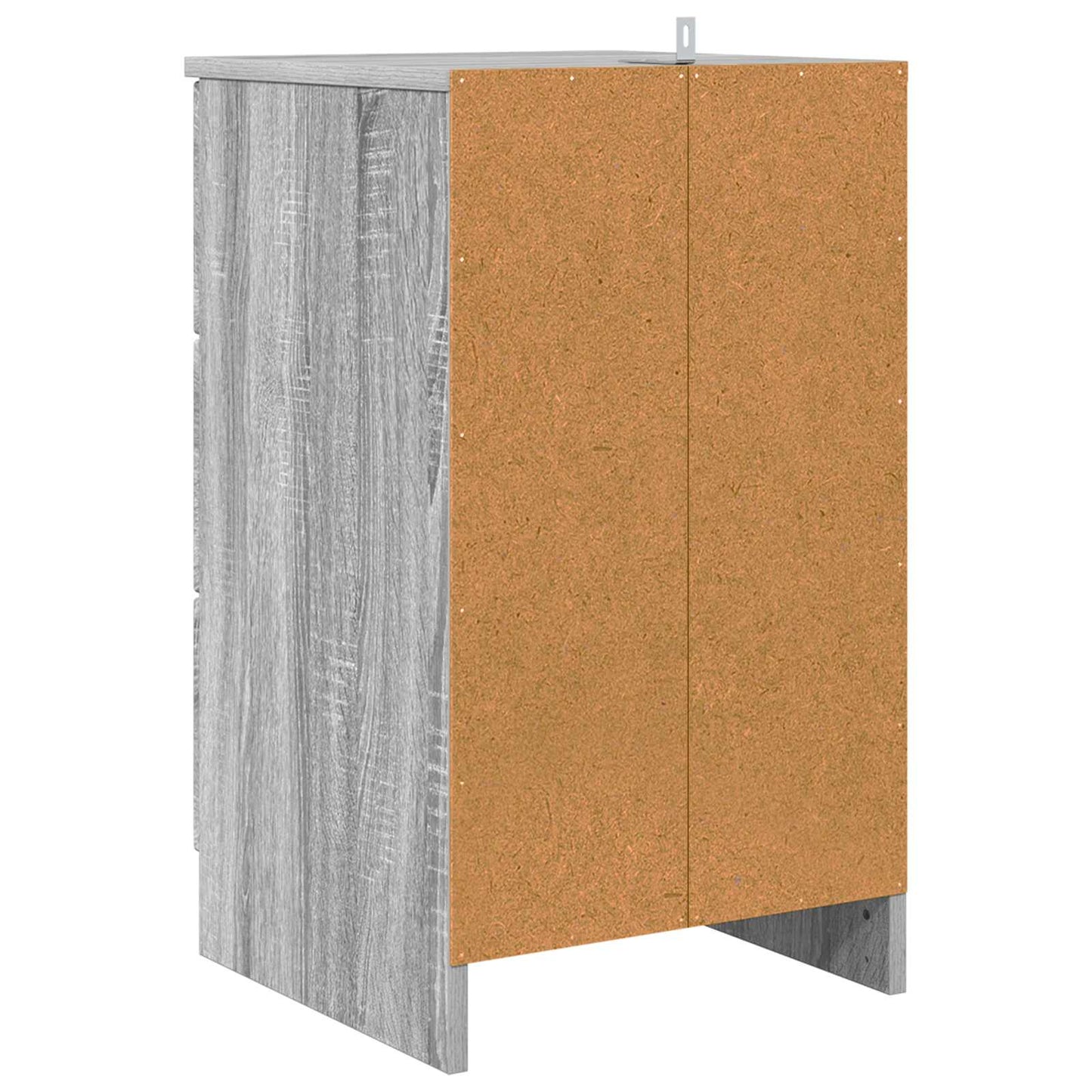 Bedside Cabinet Grey sonoma 38 x 38 x 66 cm Engineered wood