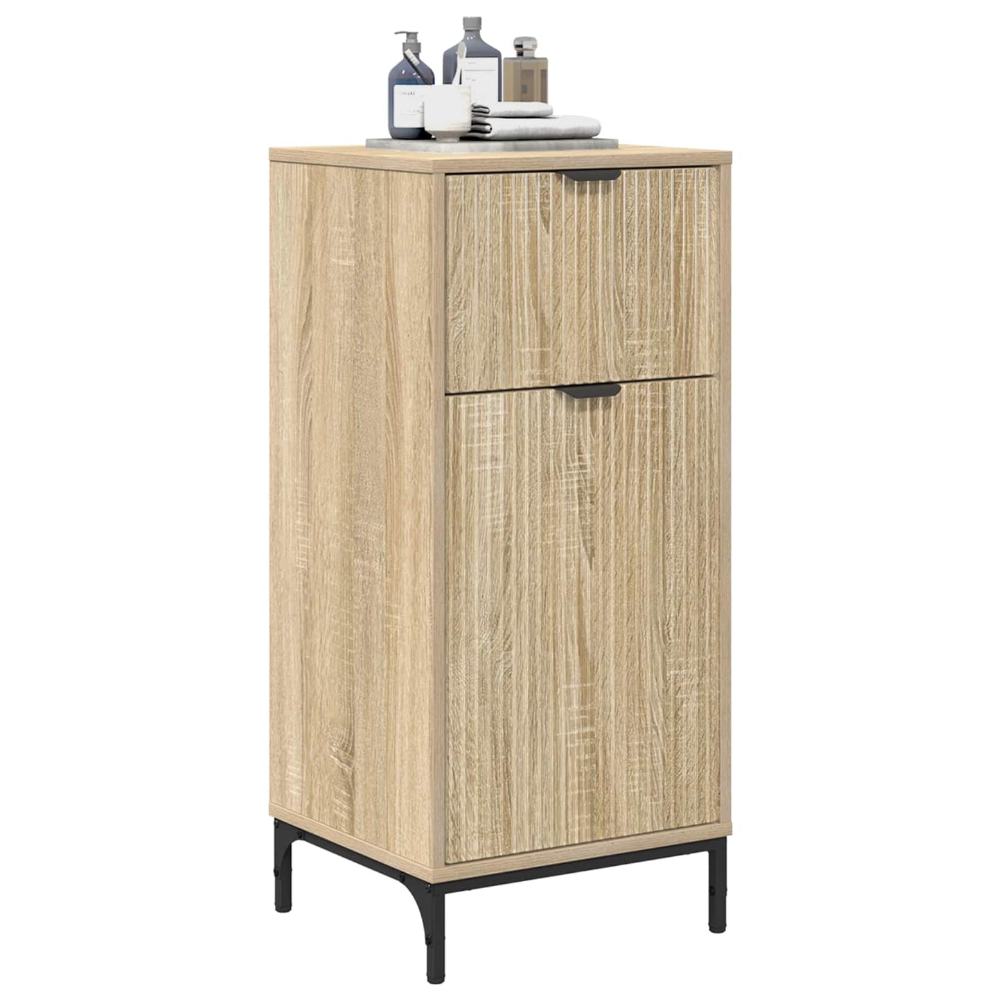 Bathroom Cabinet with Drawer Sonoma Oak 39.5 x 36 x 88 cm