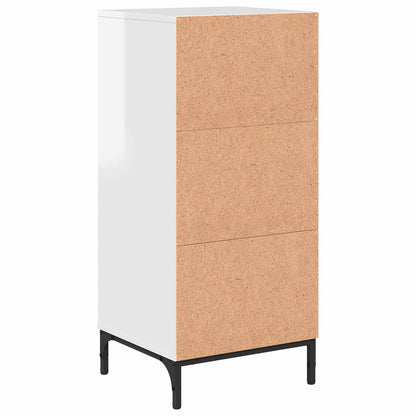 Bathroom Cabinet with Drawer High Gloss White 39.5 x 36 x 88 cm