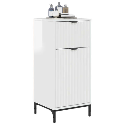 Bathroom Cabinet with Drawer High Gloss White 39.5 x 36 x 88 cm
