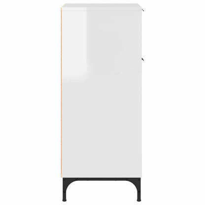 Bathroom Cabinet with Drawer High Gloss White 39.5 x 36 x 88 cm