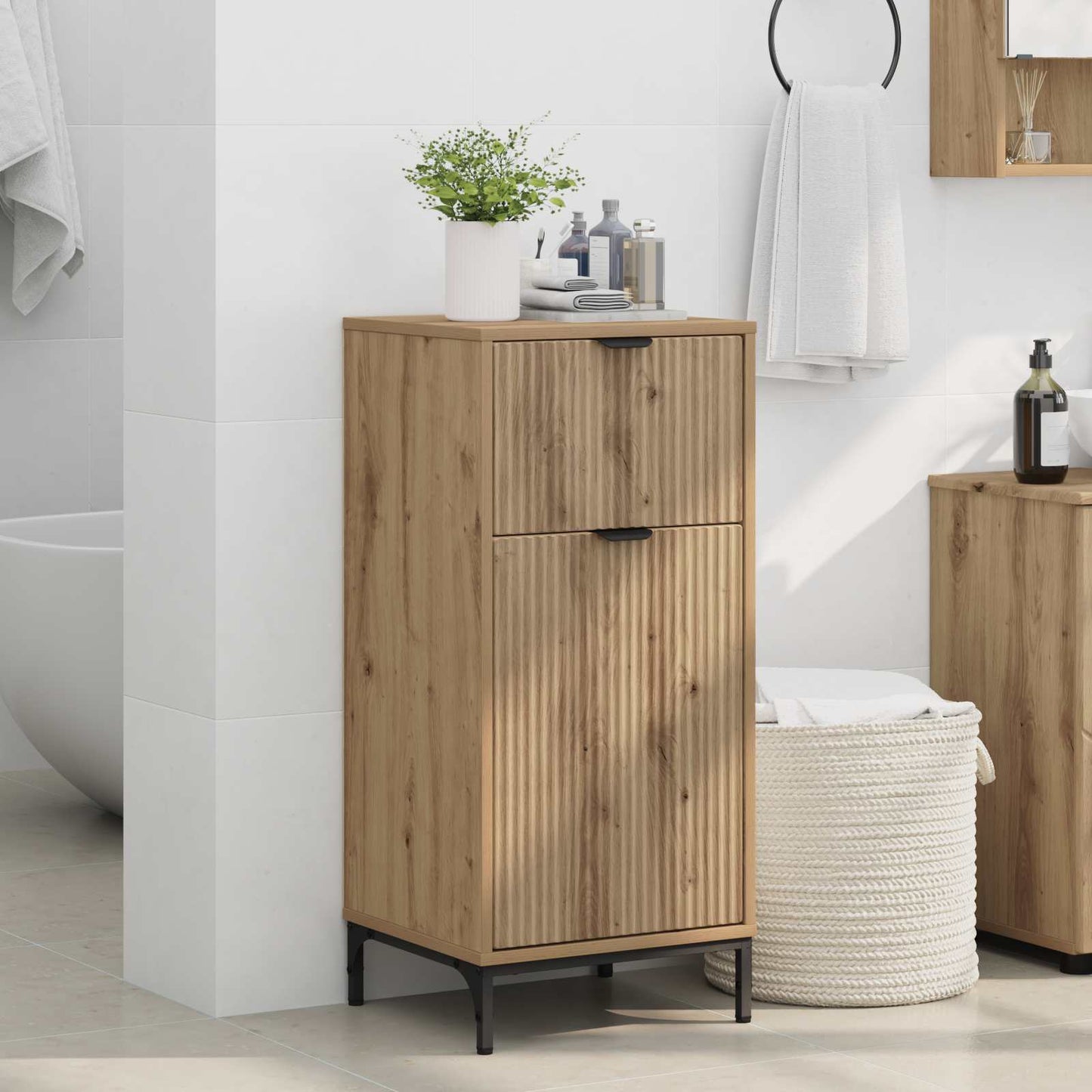 Bathroom Cabinet Artisan Oak 39.5 x 36 x 88 cm