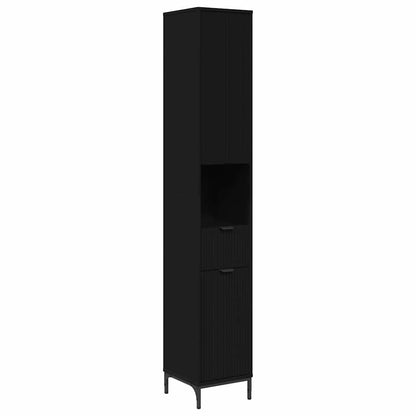 Bathroom Cabinet Black 31.5 x 33 x 190 cm