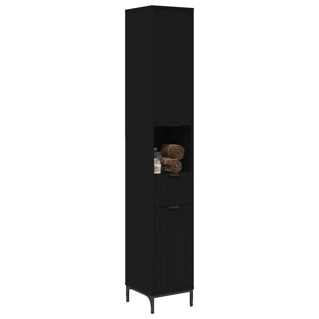 Bathroom Cabinet Black 31.5 x 33 x 190 cm
