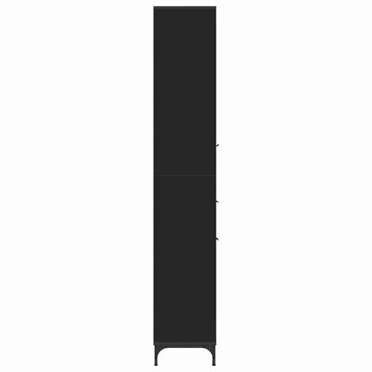 Bathroom Cabinet Black 31.5 x 33 x 190 cm