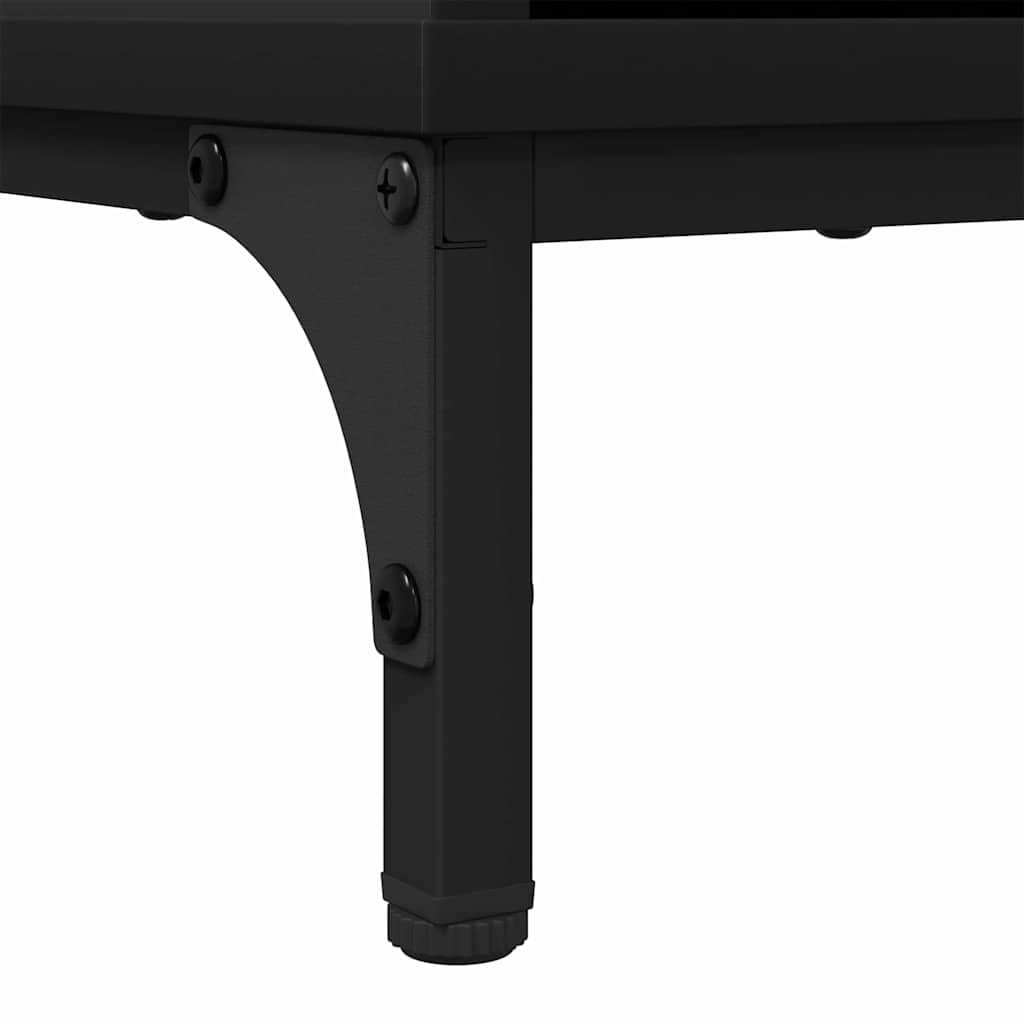 Sideboard with Drawer Black 79.5 x 33 x 82 cm Engineered Wood