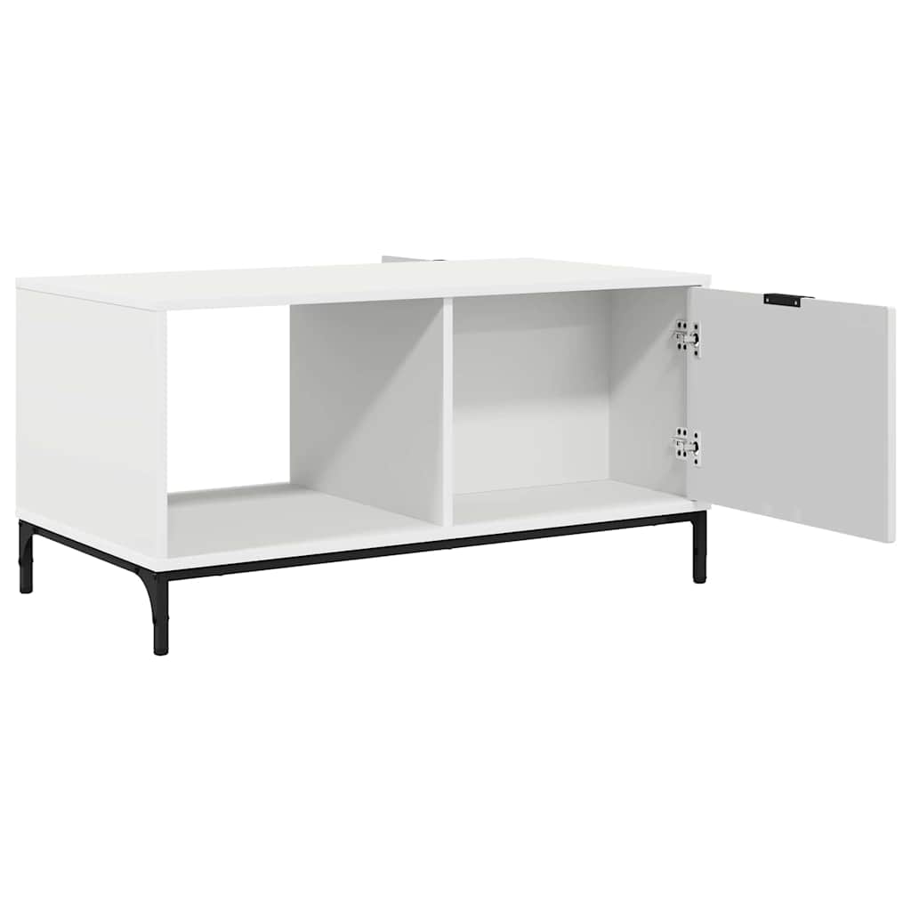 Coffee Table with Drawer White 90 x 49 x 46 cm Engineered Wood