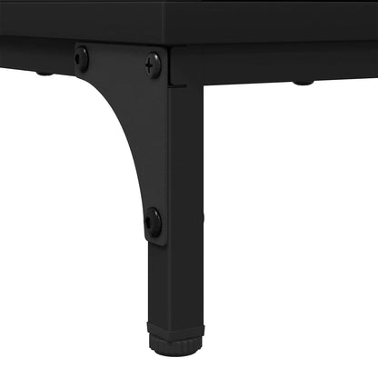 Coffee Table Black Oak 90 x 49 x 46 cm Engineered Wood