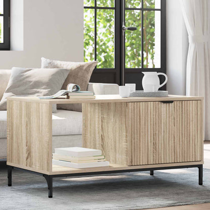 Coffee Table Sonoma Oak 90 x 49 x 46 cm Engineered Wood