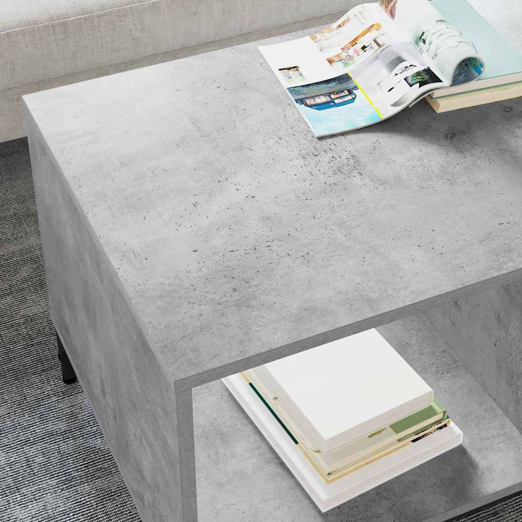 Coffee Table Concrete Grey 90 x 49 x 46 cm Engineered Wood