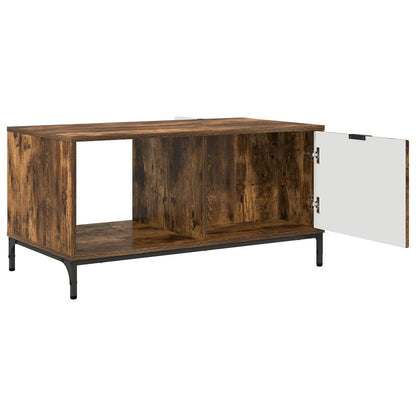Coffee Table Smoked Oak 90 x 49 x 46 cm Engineered Wood