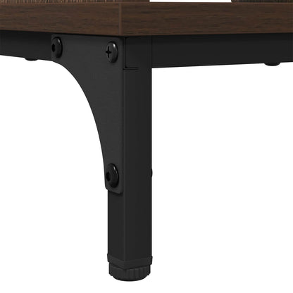 Coffee Table Brown Oak 90 x 49 x 46 cm Engineered Wood