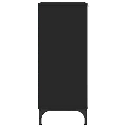 Sideboard Black 89.5 x 33 x 82 cm Engineered Wood