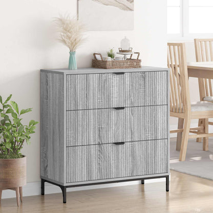 Sideboard Grey Sonoma 89.5 x 33 x 82 cm Engineered Wood