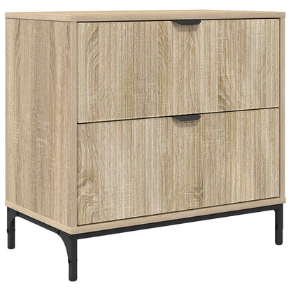 Bedside Table Sonoma oak 63.5 x 36 x 61 cm Engineered wood