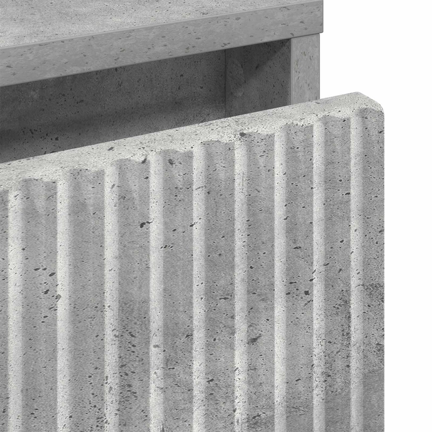 Bedside Table Concrete grey 63.5 x 36 x 61 cm Engineered wood