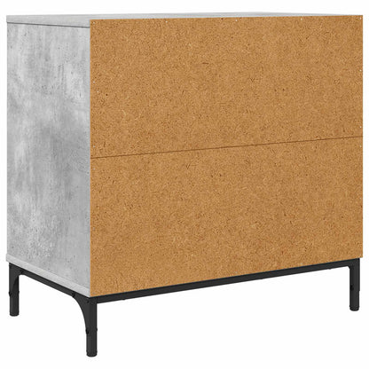 Bedside Table Concrete grey 63.5 x 36 x 61 cm Engineered wood