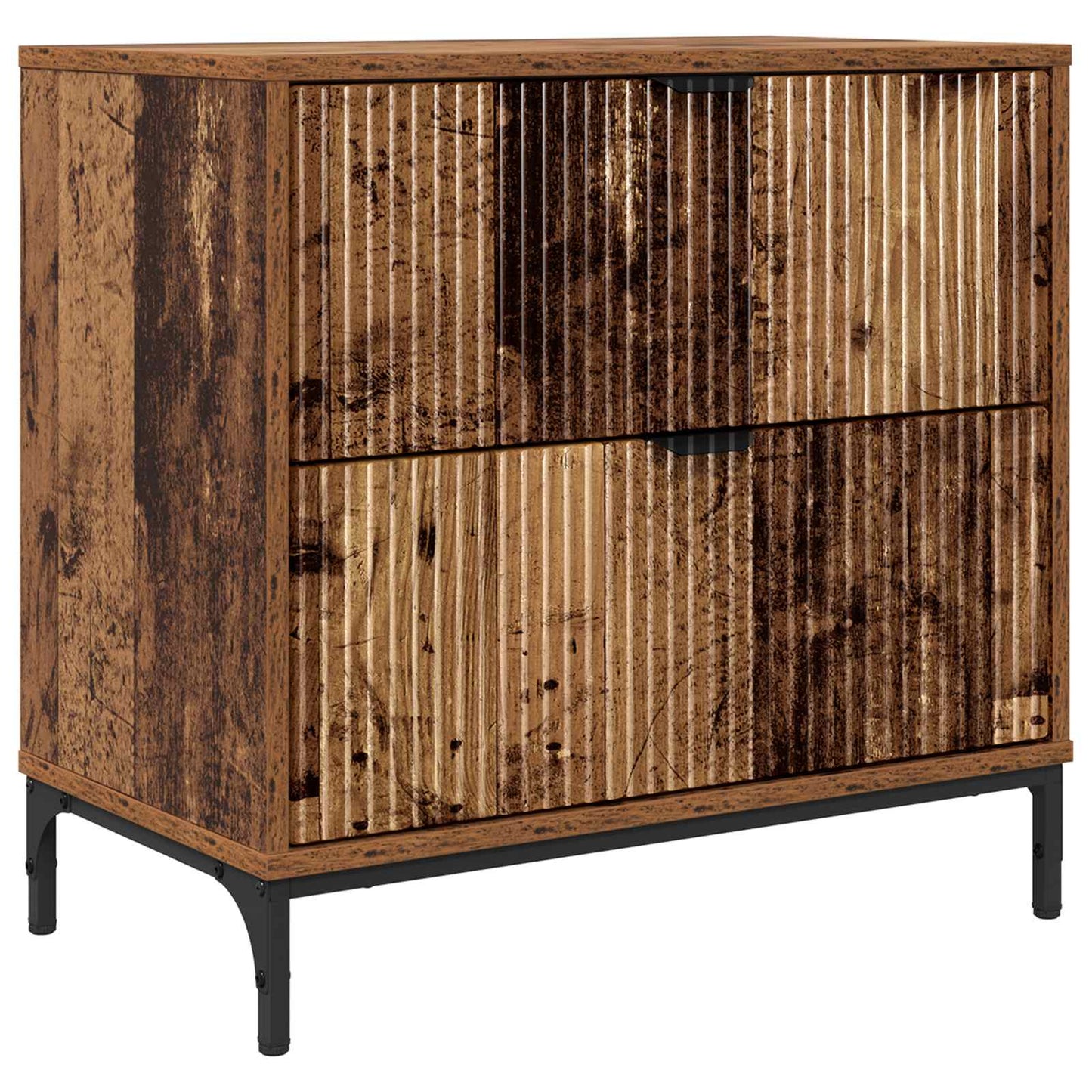 Bedside Table Old wood 63.5 x 36 x 61 cm Engineered wood
